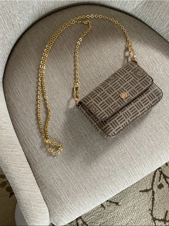 Anne Klein small purse with long chain - Picture 1 of 5